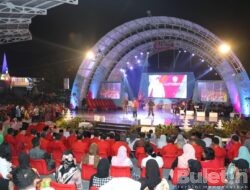 Ribuan Pengunjung Berbondong-bondong Hadiri Malam Pagelaran Kesenian dan Budaya Tapsel
