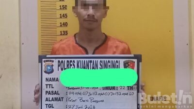 Seorang Pria Warga Pangean Dibekuk Tim Mata Elang Polres Kuansing, Ini Penyebabnya