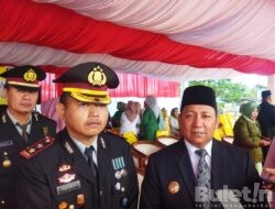 Bupati Aliong Mus Hadiri Upacara HUT Bhayangkara ke-77