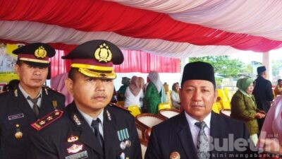 Bupati Aliong Mus Hadiri Upacara HUT Bhayangkara ke-77
