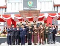 Hadiri HUT Bhayangkara ke-77, Bupati Tapsel : Jelang Pemilu 2024, Mari Bekerja Secara Maksimal