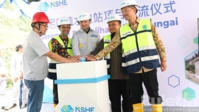 Bupati Tapsel Hadiri Pengalihan Aliran Sungai Batang Toru Untuk Pembangunan Bendungan DAM PLTA