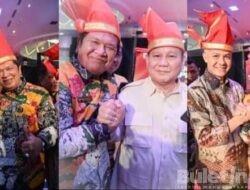 Wali Kota Padangsidimpuan Foto Bersama Ketiga Bacapres pada Rakernas Apeksi XVI Makassar