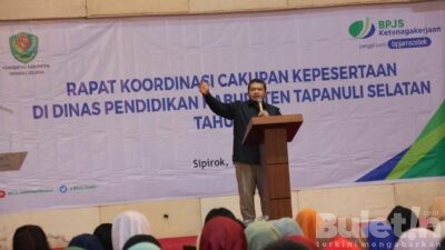 Bupati Tapsel: Program Pemerintah Lewat BPJamsostek Beri Keuntungan untuk Tenaga Pendidik Non PNS