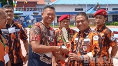 Meriahkan HUT RI ke-78 Tahun 2023, Lapas Kelas IIB Padangsidimpuan Tanding Volly Bersama Pemuda Pancasila