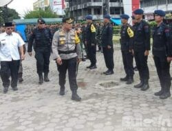Pembekalan Ratusan Personil Pengamanan TPS Pilkades Padangsidimpuan Dihadiri Wawako Arwin