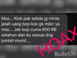 Sekda Bondowoso Minta Segera Melapor Apabila Ada Pungli di Sekolah