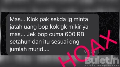 Sekda Bondowoso Minta Segera Melapor Apabila Ada Pungli di Sekolah