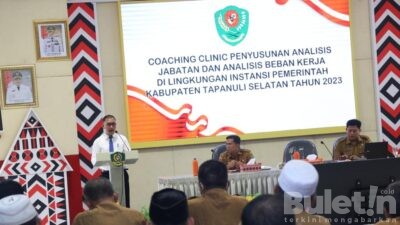 Buka Coaching Clinic, Bupati Tapsel: Semoga Terwujud Transformasi Birokrasi yang Dinamis, Lincah dan Profesional