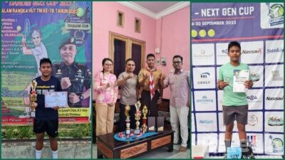 Bikin Bangga! Atlet Tenis Junior Andalan Bondowoso adalah Siswa SMPN 1 Curahdami