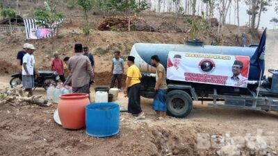 Mendapat Keluhan Warga Kekurangan Air Bersih, Satrel Ganjarist Ponorogo Kirim Bantuan