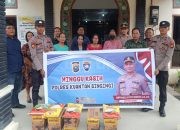 Program Minggu Kasih, Sat Reskrim Polres Kuansing Dengar Saran fan Kritik Warga Jemaat Gereja GBI KNCC Teluk Kuantan