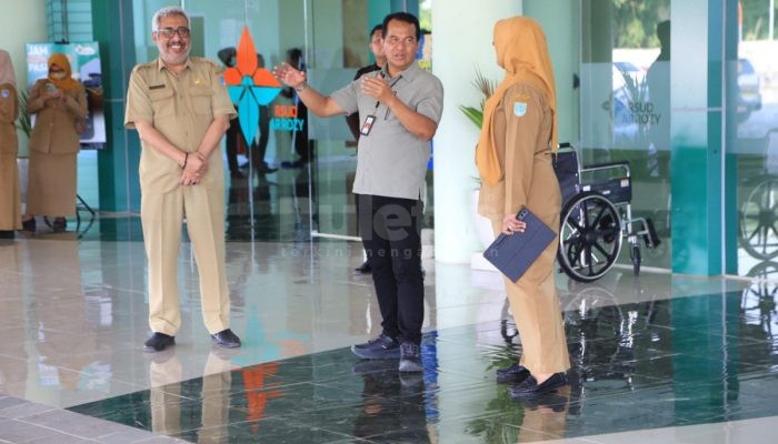 Mantapkan Konsep Green Hospital, Pj Wali Kota Probolinggo Sidak Pelayanan RSUD Ar-Rozy,