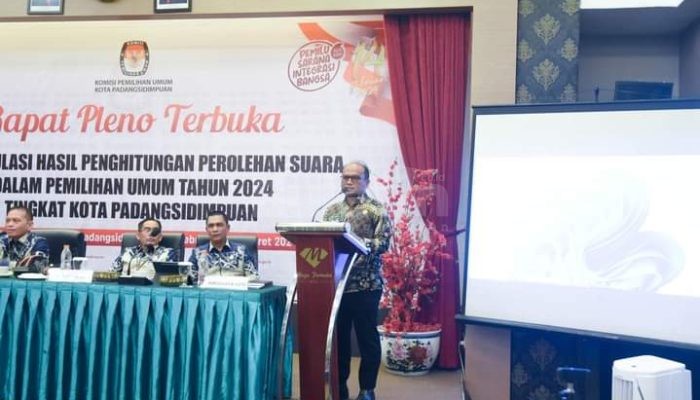 Pj. Wali Kota Padangsidimpuan Hadiri Rapat Pleno Terbuka Rekapitulasi Hasil Pemilu 2024