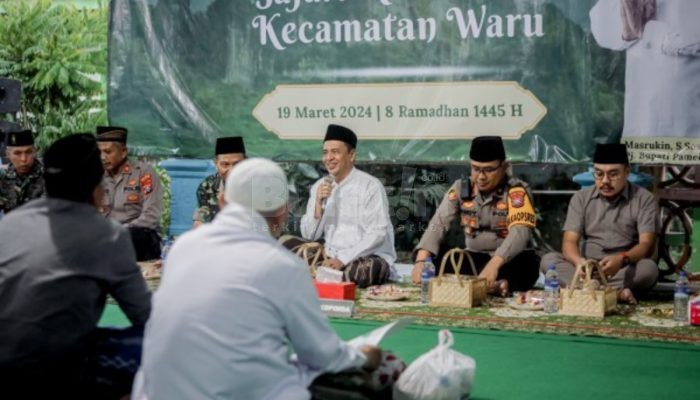 Hari Kedua Safari Ramadhan, Pj Bupati Pamekasan Kunjungi Kecamatan Waru dan Pakong