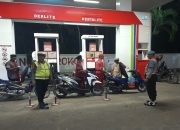 Jelang Mudik Lebaran, Polres Pamekasan Gencar Lakukan Patroli Ke SPBU