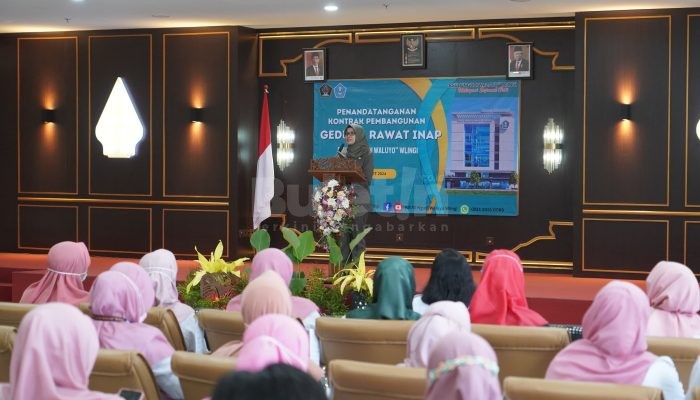 Bupati Blitar Ingatkan Kontraktor Pembangunan Gedung Rawat Inap RSUD Ngudi Waluyo Tetap Jaga Komitmen