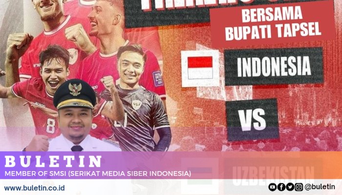 Pemkab Tapsel Gelar Nobar Semi Final Antara Indonesia Versus Uzbekistan