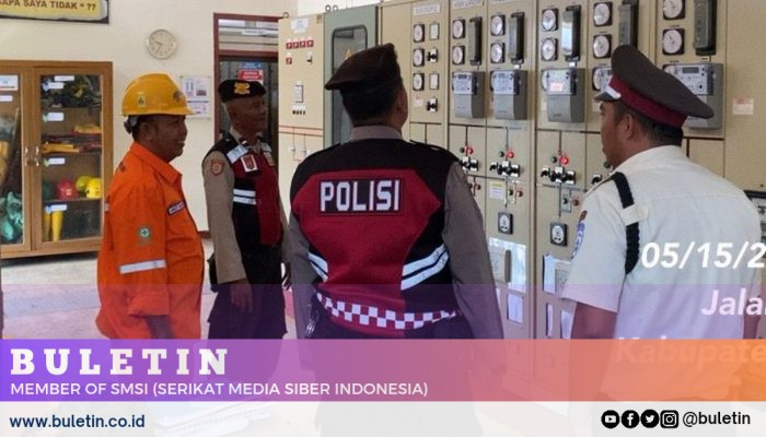 Dukung Pengamanan WWF ke 10 di Bali, Polres Pamekasan Gelar Patroli Obvit Gardu Induk PLN