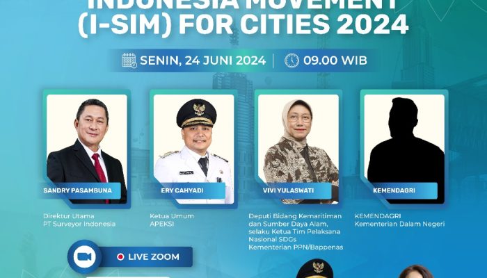 Bupati Tapsel Jadi Pembicara di Depan Wali Kota se-Indonesia pada Kick Off I-SIM For Cities 2024