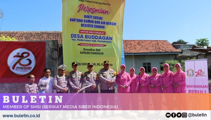 Bantu Warga yang Alami Kekeringan, Polres Pamekasan Buatkan Sumur Bor Gratis di 6 Desa