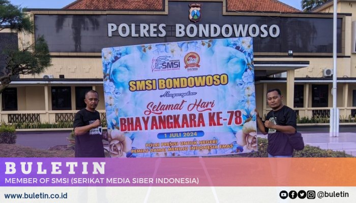 Hari Bhayangkara ke-78, Wakapolres: Terima Kasih SMSI Bondowoso
