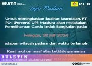 Hari Ini Jadwal Pemadaman Listrik se-Madura, Cek Daerah Kalian