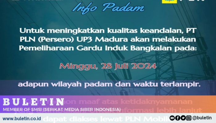 Hari Ini Jadwal Pemadaman Listrik se-Madura, Cek Daerah Kalian