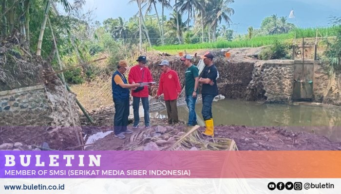 Dinas PUTRLH Tasikmalaya Memonitoring Pekerjaan Proyek Irigasi yang Bersumber dari DAK