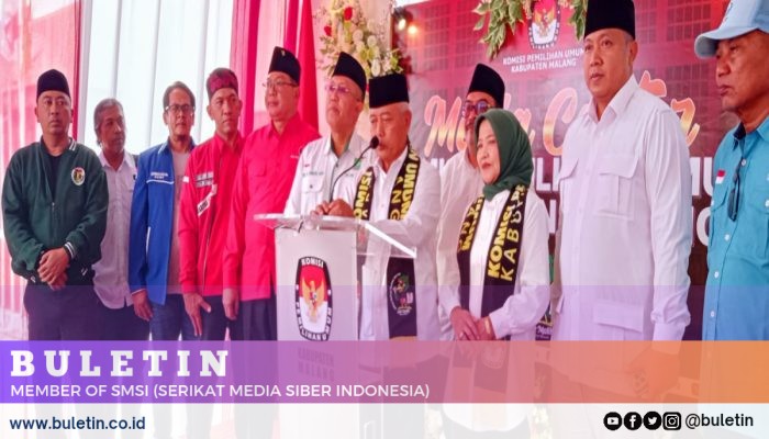 Didampingi 9 Partai, Paslon SALAF Resmi Daftar ke KPU Malang 