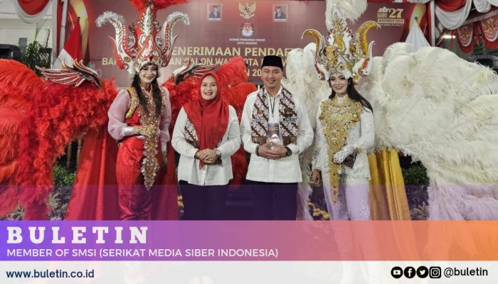 Paslon Inda Raya-Aldi Resmi Mendaftar di KPU Kota Madiun