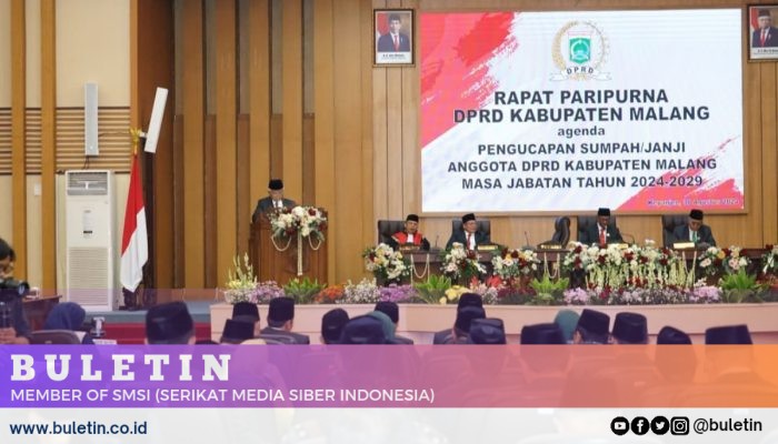 50 Anggota DPRD Kabupaten Malang Periode 2024-2029 Resmi Dilantik