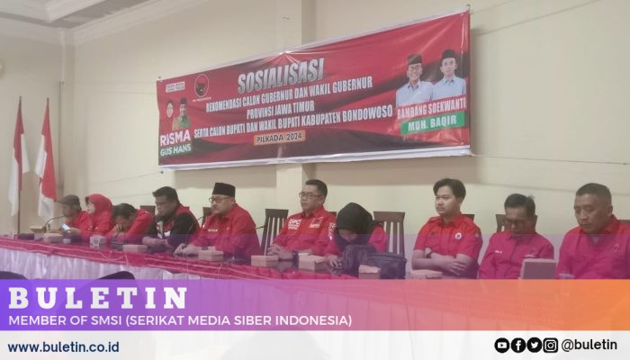 PDIP Bondowoso Berkomitmen Menangkan Bapaslon Bambang – Gus Bakir