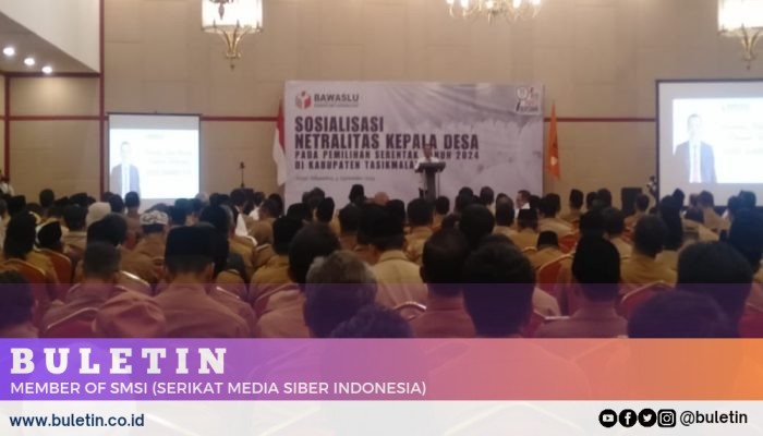 Ketua Apdesi Kabupaten Tasikmalaya Bacakan Ikrar Netralitas Para Kepala Desa Se-kabupaten