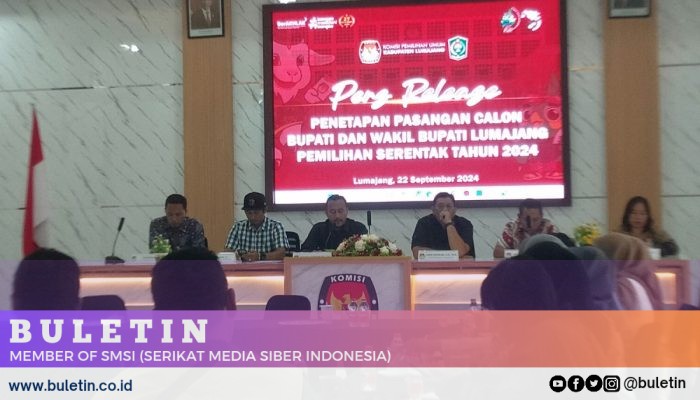 KPU Lumajang Tetapkan Dua Paslon Bupati dan Wabup yang akan Bertarung di Pilkada 2024
