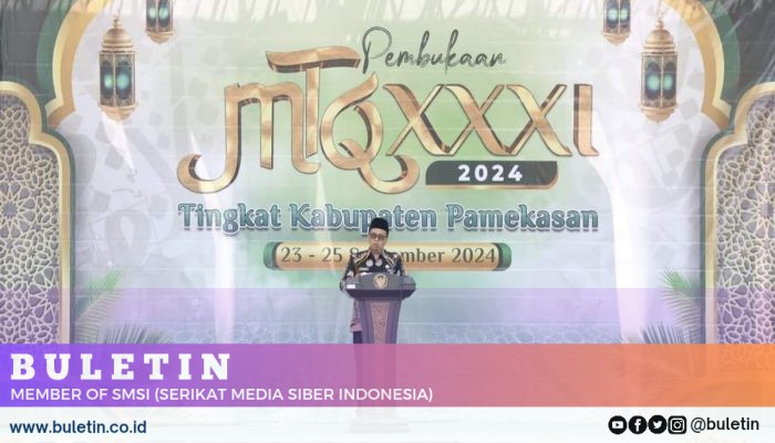 Pj Bupati Pamekasan Buka MTQ ke XXXI Tingkat Kabupaten, Masrukin : Tembus Tingkat Internasional 