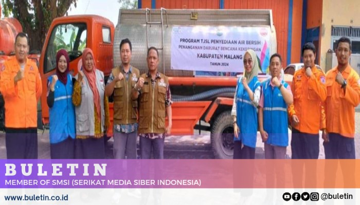 PLN NP Melalui BPBD Malang Salurkan Air Bersih Untuk Warga Terdampak Kekeringan