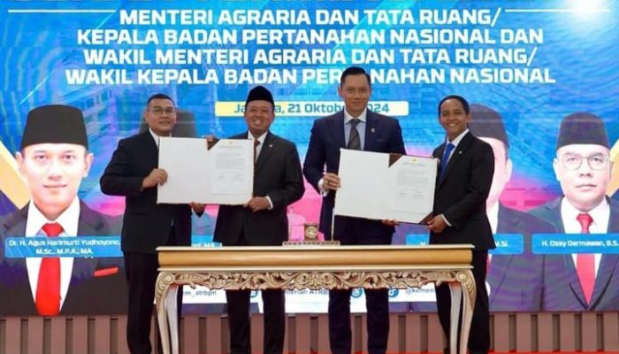 Sertijab, Nusron Wahid Sebut Siap Lanjutkan Yang Dirintis Pemimpin Terdahulu