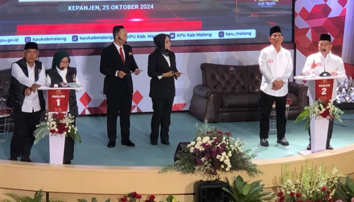 Debat Perdana Pilbup Malang, Kedua Paslon Saling Beradu Argumen