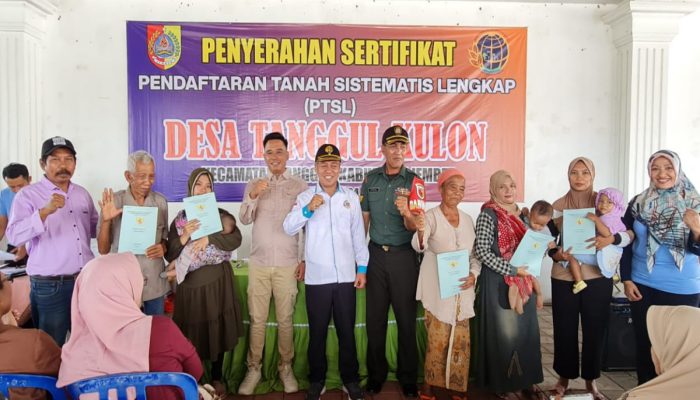 Kades Tanggul Kulon Apresiasi Kinerja Percepatan BPN Jember Bagikan 1070 Sertifikat PTSL 