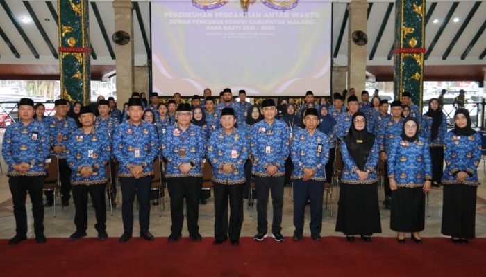 PAW Ketua DP KORPRI Kabupaten Malang Masa Bakti 2021-2026 Dikukuhkan