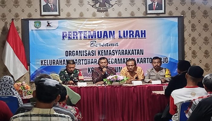 Kelurahan Kartoharjo Madiun Gelar Pertemuan dengan Organisasi Kemasyarakatan