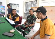 Satgas TMMD Ke-123 Gelar Rakor Pelayanan Administrasi Kependudukan Gratis Di Desa Gunosari Dan Trotosari
