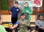 Sambut HUT Kostrad ke 64, Brigif 9/DY/2 Kostrad Jember Gelar Kegiatan Donor Darah
