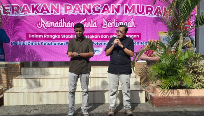 Jelang Lebaran 1446 H, DKPP Jember Bersama  Pemdes Menampu Gelar Pasar Murah