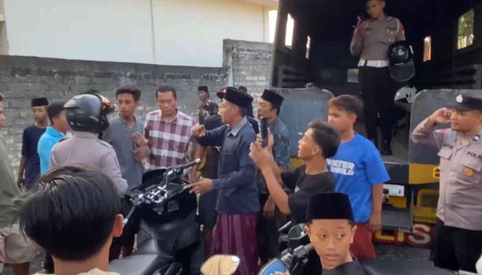 Polisi Bubarkan Balap Liar di Jalan Pamoroh Pamekasan, Sempat Terjadi Gesekan