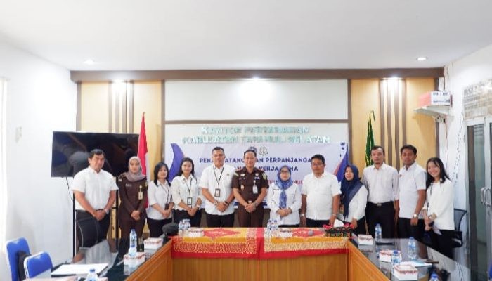 Kantor Pertanahan dan Kejari Tapanuli Selatan Teken Perpanjangan Nota Kesepahaman Kerja Sama