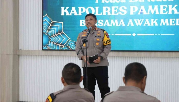 Halal Bihalal dengan Wartawan, Kapolres Pamekasan : Media Corong Sebagai Saya