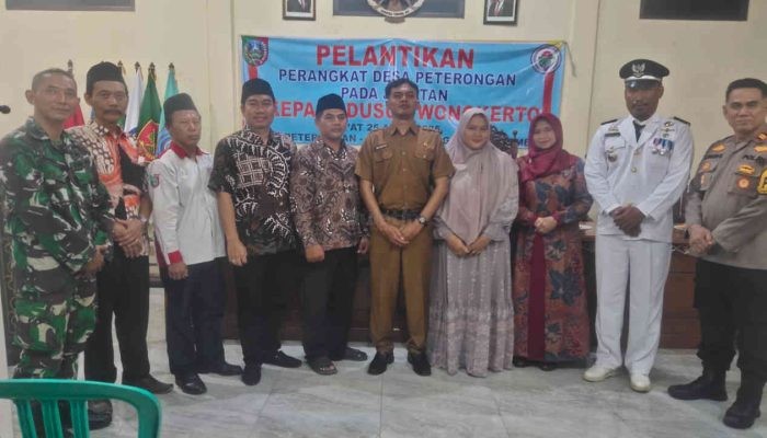 Mohamad Fajar Eka Prihantoro Resmi Dilantik Sebagai Kepala Dusun Wonokerto Desa Peterongan