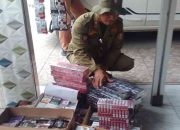 Tim Gabungan Lakukan Operasi Bersama, Berhasil Amankan 34 Ribu Batang Rokok Ilegal di Jember